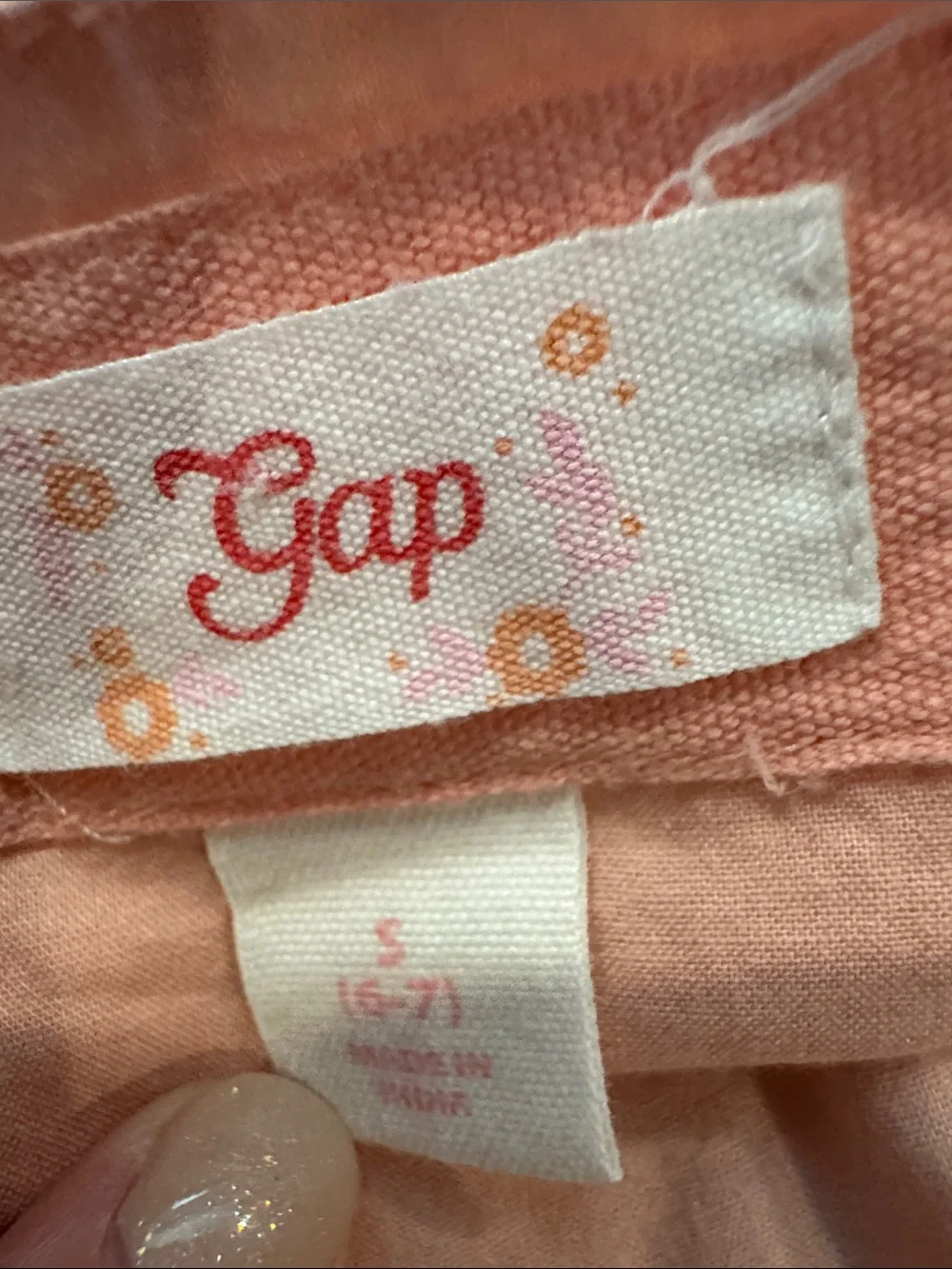 GAP Pink Cotton Spaghetti Strap Tank